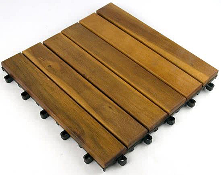 Doebie - Terrastegels 4 stuks 30x30cm hardhout Doebie - Terrastegels 4 stuks 30x30cm hardhout