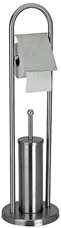 Doebie - Toiletrolhouder met toiletborstel RVS design