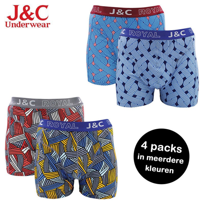 Elke dag iets leuks - 4 Pack boxershorts van J&C