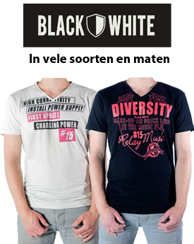 Elke dag iets leuks - Black&White t-shirt sale