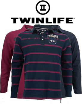 Elke dag iets leuks - Polos met lange mouwen van Twinlife Elke dag iets leuks - Polos met lange mouwen van Twinlife