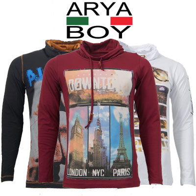 Elke dag iets leuks - Sjaalkraag longsleeves van Arya Boy