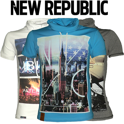 Elke dag iets leuks - Sjaalkraag T-shirts van New Republic