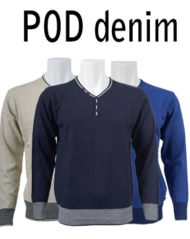 Elke dag iets leuks - Trui Met Knoopjes Van Pod Denim Elke dag iets leuks - Trui Met Knoopjes Van Pod Denim