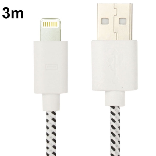 Gadgetknaller - 3 Meter Nylon Lightning Kabel iPhone en iPad