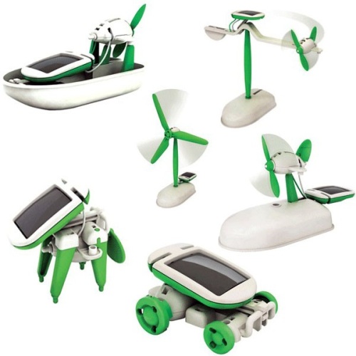 Gadgetknaller - 6 in 1 Solar Robot Kit - Kerst Tip!
