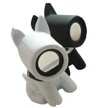 Gadgetknaller - Bow Wow Speakerset Zwart Wit Gadgetknaller - Bow Wow Speakerset Zwart Wit