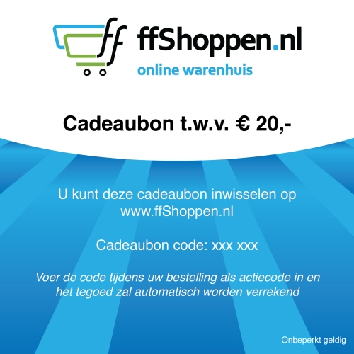 Gadgetknaller - Cadeaubon ffShoppen.nl Gadgetknaller - Cadeaubon ffShoppen.nl