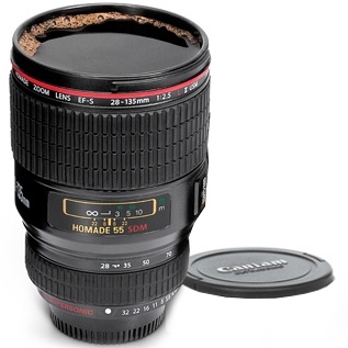 Gadgetknaller - Camera Lens Mok Zwart Gadgetknaller - Camera Lens Mok Zwart
