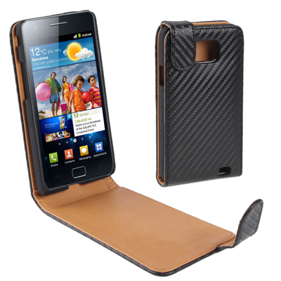 Gadgetknaller - Carbon Style Samsung Galaxy S 2 Cover Gadgetknaller - Carbon Style Samsung Galaxy S 2 Cover