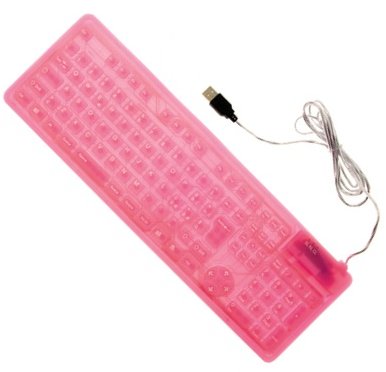 Gadgetknaller - Flexibel Toetsenbord Roze Gadgetknaller - Flexibel Toetsenbord Roze