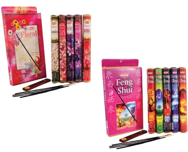 Gadgetknaller - Floral & Feng Shui Wierook Giftsets (200 stokjes)