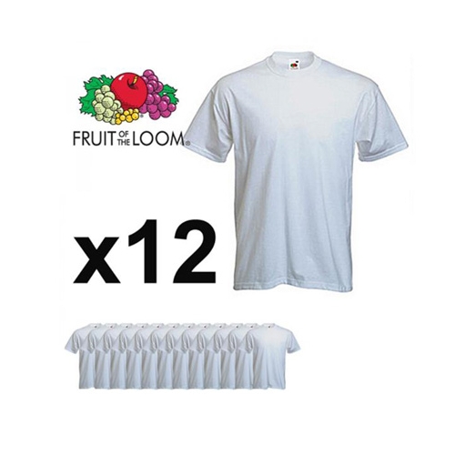 Gadgetknaller - Fruit Of The Loom T-Shirts 12 Pack