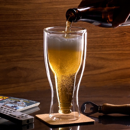 Gadgetknaller - Hopside Down Bierglas Gadgetknaller - Hopside Down Bierglas