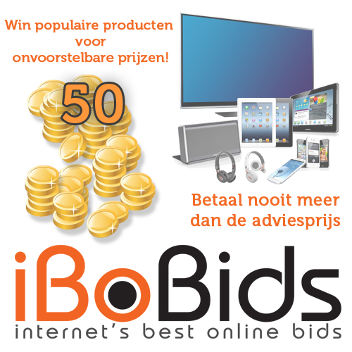 Gadgetknaller - iBoBids 50 credits Medium Biedpakket Gadgetknaller - iBoBids 50 credits Medium Biedpakket