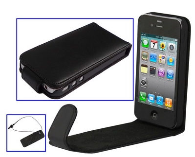 Gadgetknaller - iPhone 4 Leren Flip Case