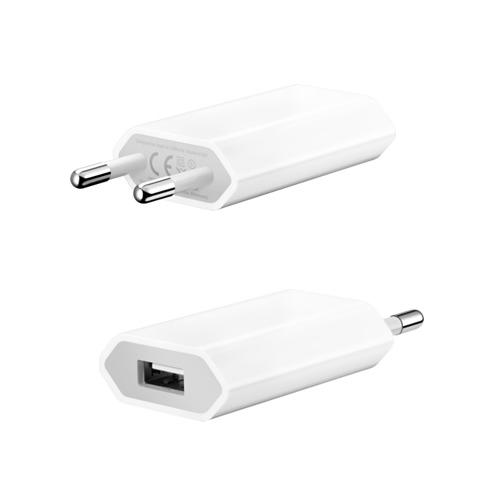 Gadgetknaller - iPhone/iPod USB Adapter 220V oplaadset