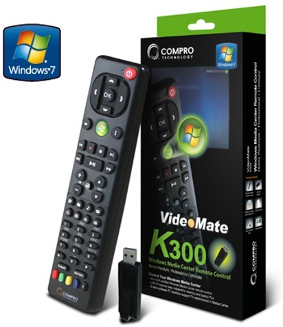 Gadgetknaller - Mediacenter Remote Compro VideoMate K300 Gadgetknaller - Mediacenter Remote Compro VideoMate K300