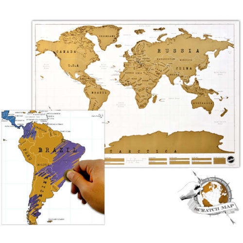 Gadgetknaller - Scratch Map Wereldkaart Gadgetknaller - Scratch Map Wereldkaart