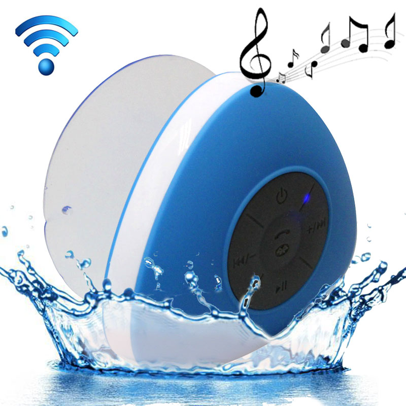 Gadgetknaller - Waterdichte Bluetooth Badkamerspeaker Blauw Gadgetknaller - Waterdichte Bluetooth Badkamerspeaker Blauw