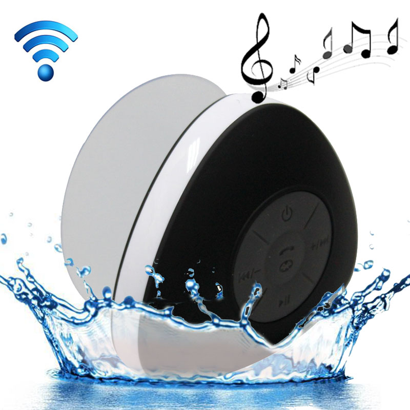 Gadgetknaller - Waterdichte Bluetooth Badkamerspeaker Zwart Gadgetknaller - Waterdichte Bluetooth Badkamerspeaker Zwart