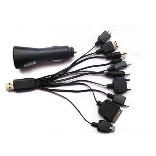 Gave Aktie - 10 in 1 USB multi-charger cable mobile charger kit for all mobile phones
