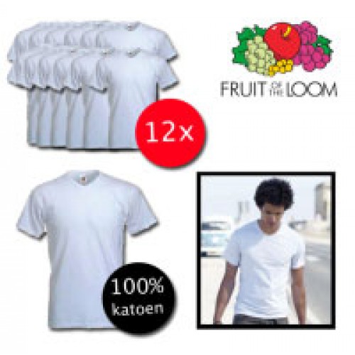 Gave Aktie - 12 Fruit of the Loom T-shirts