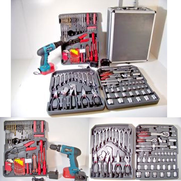 Gave Aktie - 145 Dlg Gereedschapstrolley Incl 18V Accu-boormachine Gave Aktie - 145 Dlg Gereedschapstrolley Incl 18V Accu-boormachine