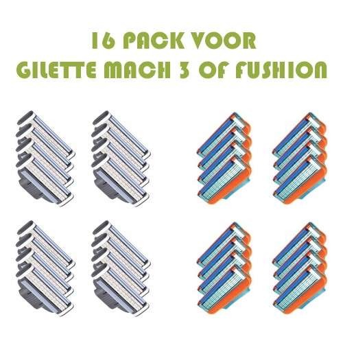 Gave Aktie - 16 mesjes voor Mach 3 / Fusion Gave Aktie - 16 mesjes voor Mach 3 / Fusion