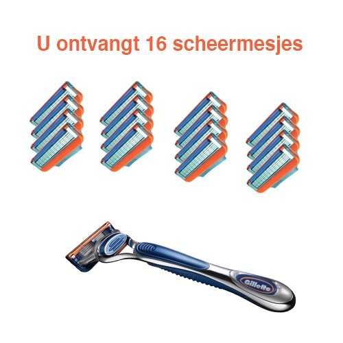 Gave Aktie - 16x Gillette Fusion Gave Aktie - 16x Gillette Fusion