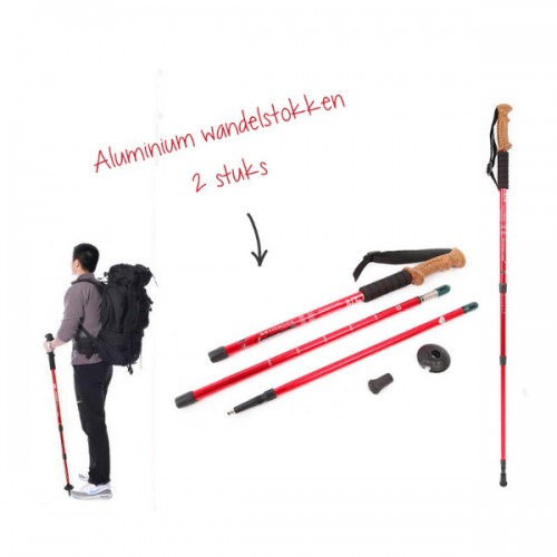 Gave Aktie - 2 Aluminium wandelstokken Gave Aktie - 2 Aluminium wandelstokken