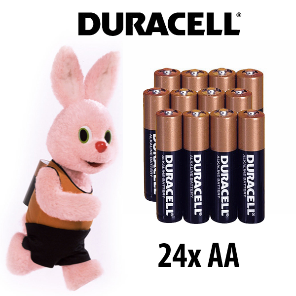Gave Aktie - 24X Duracell Plus Aa Batterijen