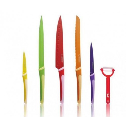 Gave Aktie - 6-delige Swiss designed messenset Gave Aktie - 6-delige Swiss designed messenset