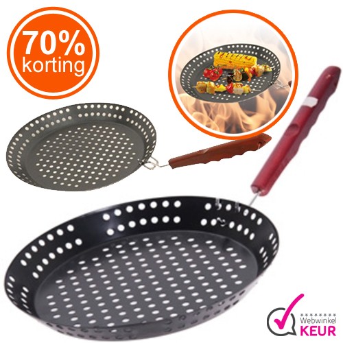 Gave Aktie - Barbecue Grillpan 32cm Gave Aktie - Barbecue Grillpan 32cm