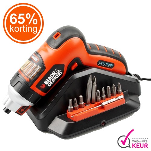 Gave Aktie - Black en Decker Accuschroefmachine LI ION Gave Aktie - Black en Decker Accuschroefmachine LI ION
