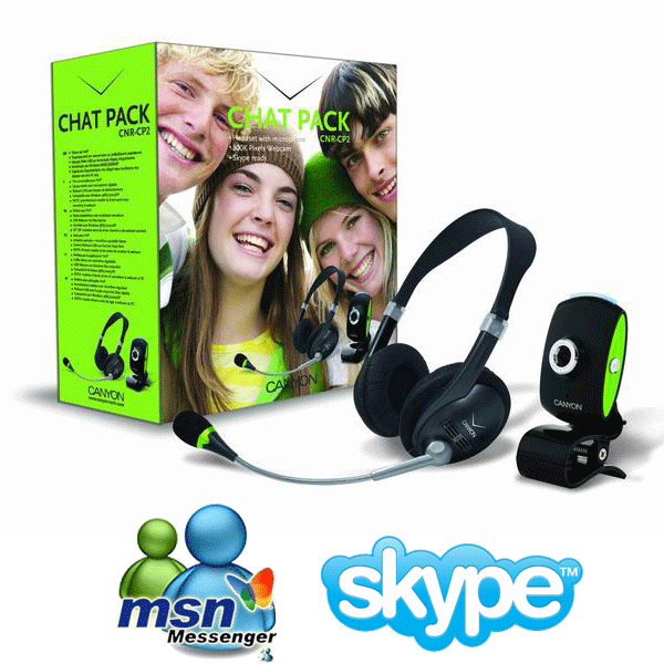 Gave Aktie - Canyon Chatpack 300K Webcam+headset Gave Aktie - Canyon Chatpack 300K Webcam+headset