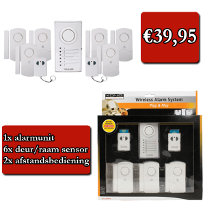 Gave Aktie - Draadloos Alarmsysteem Gave Aktie - Draadloos Alarmsysteem