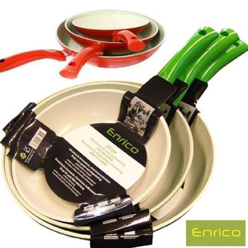 Gave Aktie - Enrico 3 delige keramische pannenset Gave Aktie - Enrico 3 delige keramische pannenset
