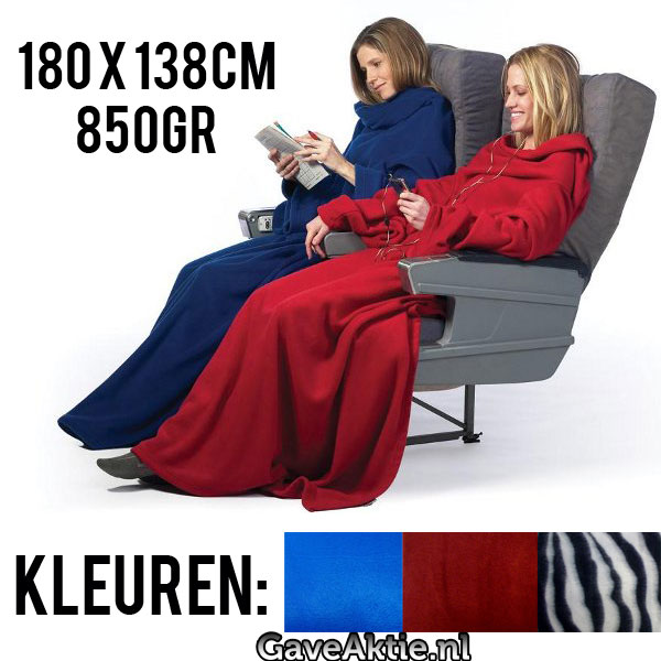 Gave Aktie - Fleecedeken Met Mouwen, Zware Kwaliteit, Extra Groot, 3 Kleuren Gave Aktie - Fleecedeken Met Mouwen, Zware Kwaliteit, Extra Groot, 3 Kleuren