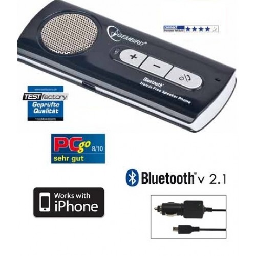 Gave Aktie - Gembird Bluetooth carkit Gave Aktie - Gembird Bluetooth carkit