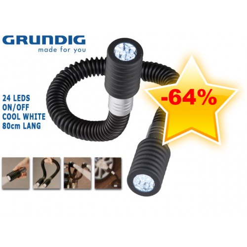 Gave Aktie - GRUNDIG 24-LEDS MULTIFUNCTIONELE FLEXIBELE LAMP