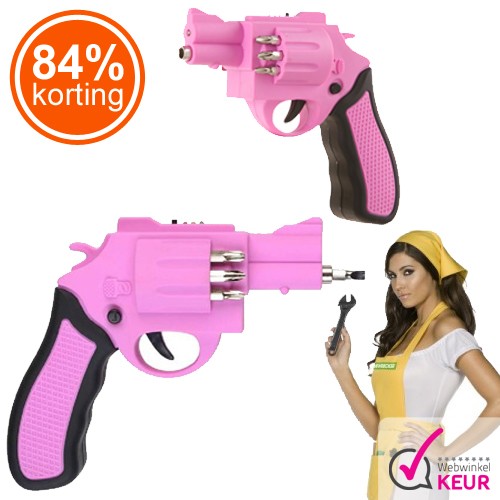 Gave Aktie - Gun Power Roze Accuschroevendraaier