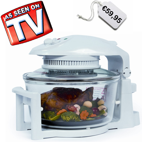 Gave Aktie - Halogeen Oven - Model 2010 - Met Klapdeksel En Extra Verhogingsr Gave Aktie - Halogeen Oven - Model 2010 - Met Klapdeksel En Extra Verhogingsr
