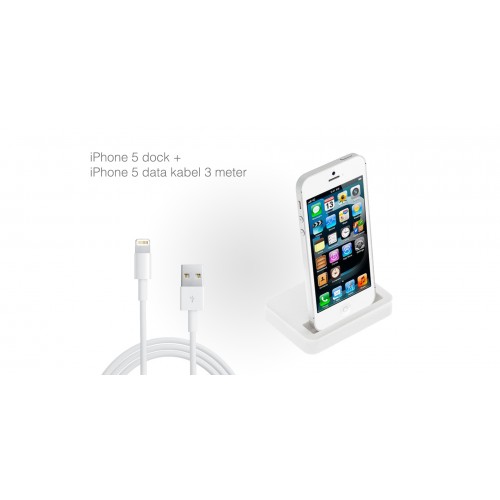 Gave Aktie - iPhone 5 dock inc. kabel