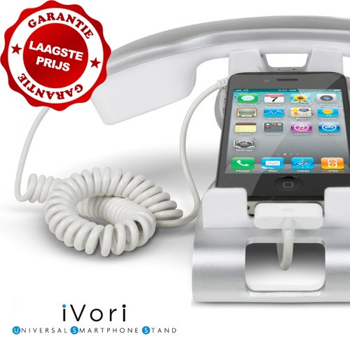 Gave Aktie - iPhone Bureau Telefoon Ivori