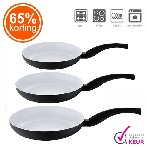 Gave Aktie - Keramische Pannenset Gave Aktie - Keramische Pannenset