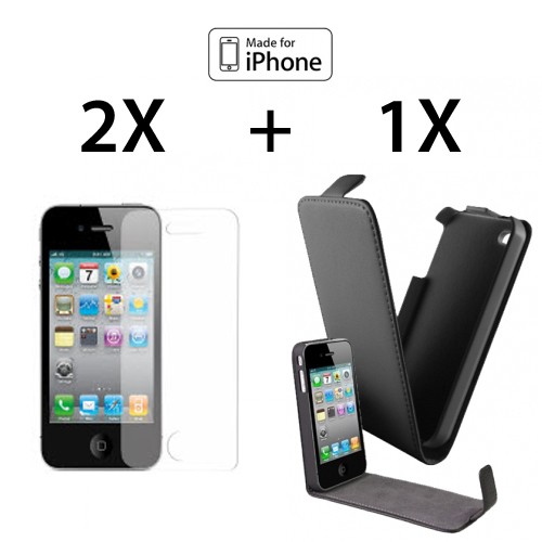 Gave Aktie - Lederen iPhone 4/S flip case Gave Aktie - Lederen iPhone 4/S flip case