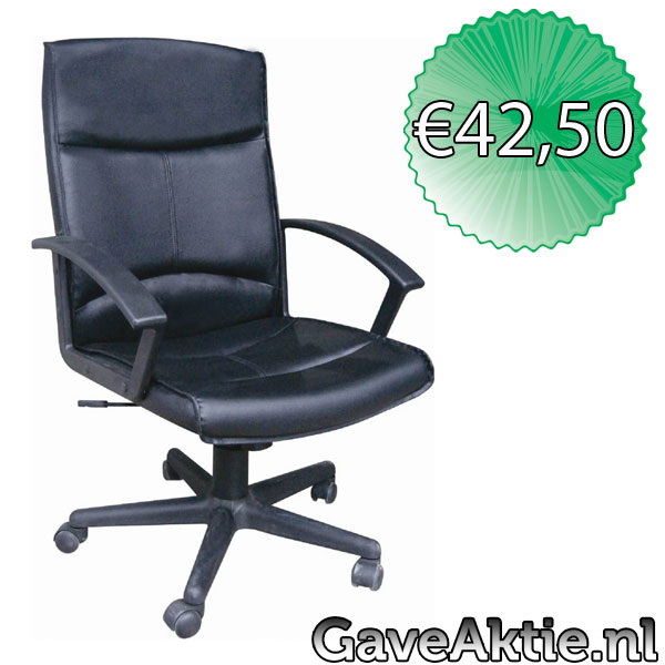 Gave Aktie - Lederen Manager Bureaustoel Gave Aktie - Lederen Manager Bureaustoel
