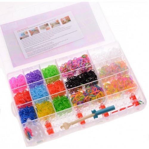 Gave Aktie - Loom Bands 4.000 stuks