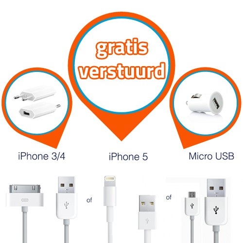 Gave Aktie - Luxe iPhone oplaadpakket Gave Aktie - Luxe iPhone oplaadpakket